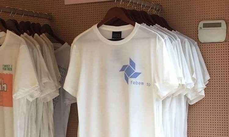 Marca de camisetas cria polêmica ao vender camiseta com logo da Febem por R$ 96 - Reprodução/Facebook 