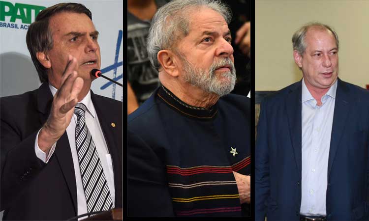 'Bolsonaro, Lula e Ciro representam ruptura', diz cientista político - Apu Gomes/ AFP - Nelson Almeida/AFP -  Edesio Ferreira/EM/D.A Press