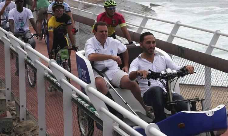 Ciclovia que desabou duas vezes no Rio pode ganhar nome de Eduardo Paes - Reprodução Facebook