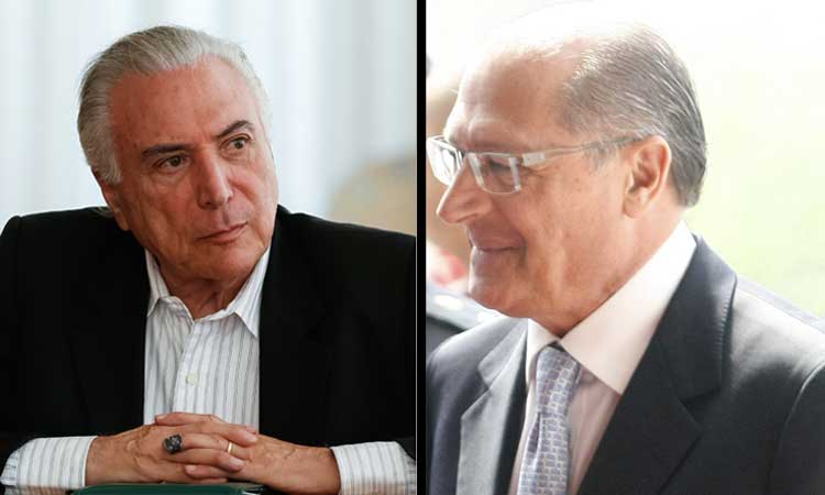 Alckmin ignora Temer ao fazer referência a paulistas que presidiram o Brasil - Marcos Correa/PR  e André Dusek/estadão Conteúdo