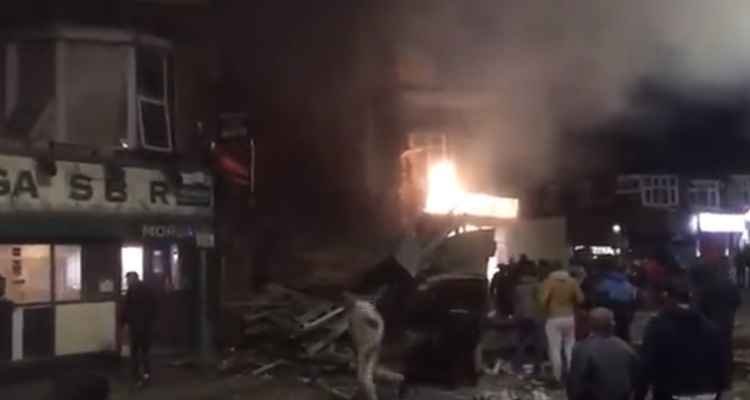Explosão em edifício deixa quatro mortos em Leicester, na Inglaterra - Reprodução/Youtube
