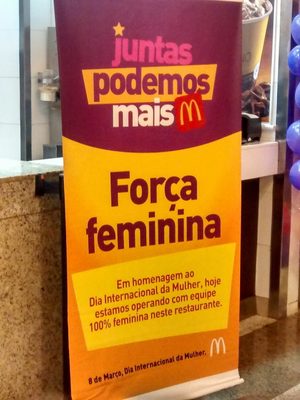 McDonalds abre restaurantes só com mulheres e gera polêmica nas redes sociais - Reprodução/Redes sociais