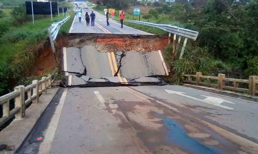 Dnit estuda decretar emergência para agilizar reconstrução de ponte na BR-265 -  Geraldo Cesar/Divulgação