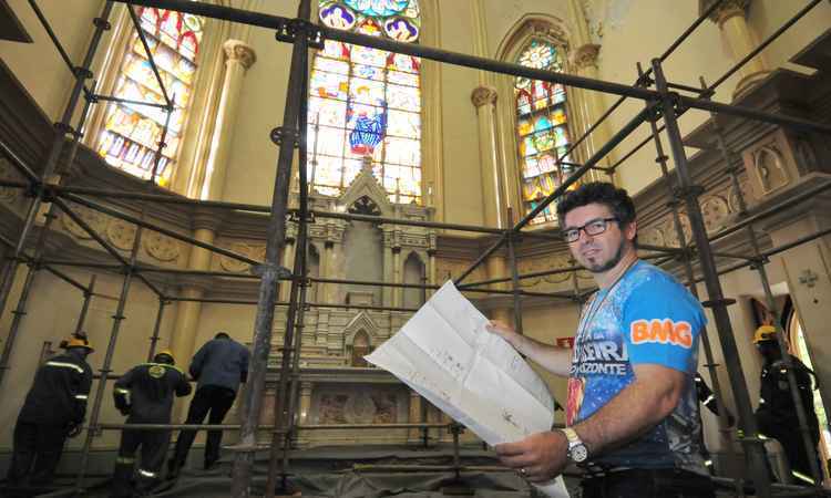 Igreja da Boa Viagem entra em nova etapa do trabalho de restauração - Gladyston Rodrigues/EM/D.A PRESS