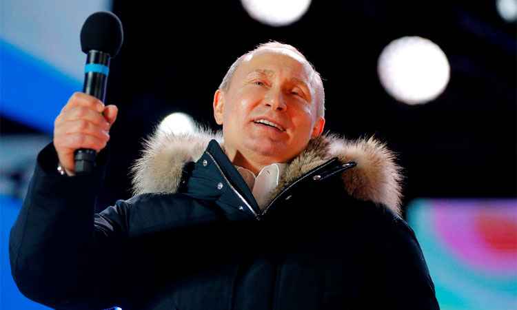 Putin declara vitória em eleições presidenciais na Rússia - AFP / POOL / Alexander Zemlianichenko 