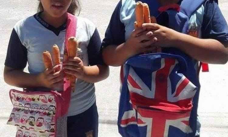 Após distribuir cenouras pela Páscoa a alunos, prefeito pede desculpas - Reprodução Facebook