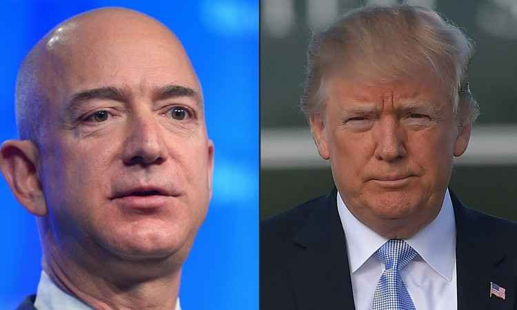 Trump volta a atacar Amazon e acusa jornal de agir como lobista  - Mandel Ngan / AFP