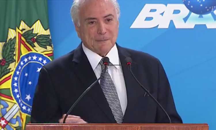 Em posse de ministros, Temer comete gafe ao discursar de improviso - Reprodução/site do Planalto