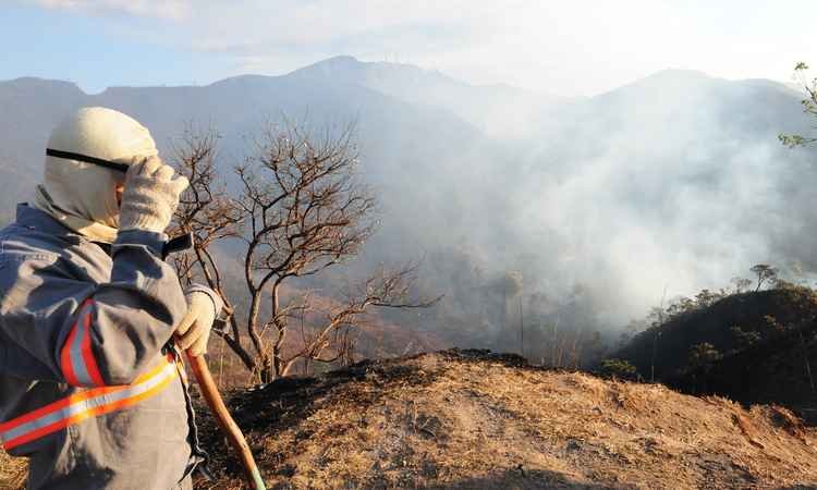 Temporada de incêndios florestais abre vagas de emprego em Minas - Gladyston Rodrigues/EM/D.A Press.