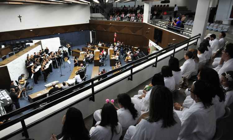 Corais de religiões diferentes se reúnem em culto ecumênico  - Gladyson Rodrigues/EM/D.A