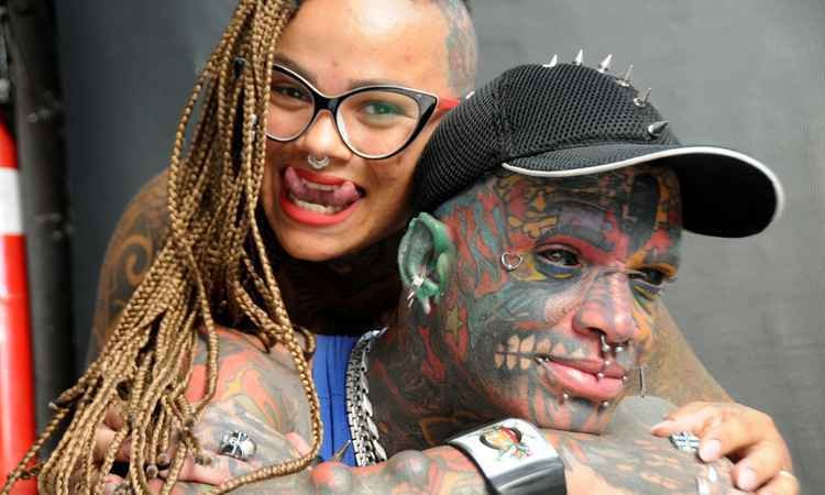 Festival de tatuagens movimenta a Serraria Souza Pinto, em BH - Beto Novaes/EM/D.A PRESS