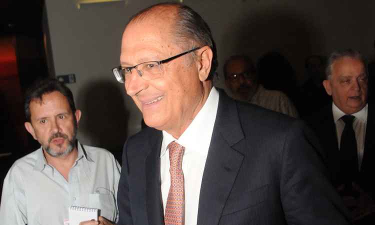 Saída de Barbosa da corrida presidencial é uma perda, diz Alckmin - Marcos Vieira / EM / D.A. Press