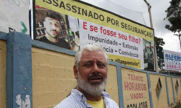 Família de fisiculturista morto em boate de BH usa outdoors para cobrar justiça - Edésio Ferreira/EM/DA Press