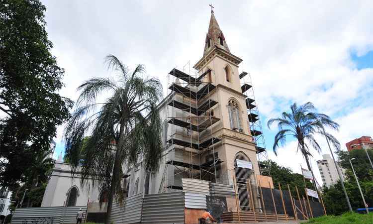Igreja do Sagrado Coração de Jesus está prestes a ser entregue após restauro - Gladyston Rodrigues/EM/DA Press