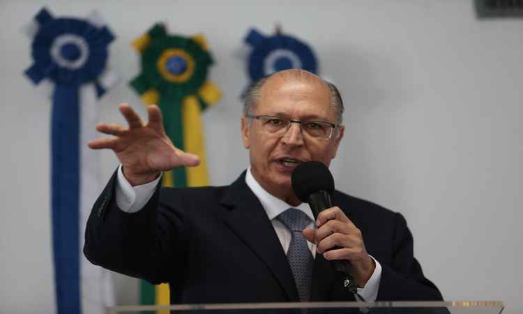 'Pode haver alguém tão íntegro como eu, mas mais não tem', diz Alckmin - WILTON JUNIOR/ESTADAO CONTEUDO 