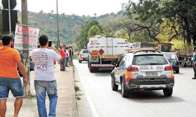 Greve dos caminhoneiros: "Patrão nos orienta" - BETO NOVAES/EM/D.A Press