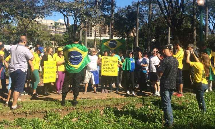 Manifestantes protestam contra impostos em BH; outros a favor dos caminhoneiros  - Carlos Marcelo Carvalho/EM/DA Press