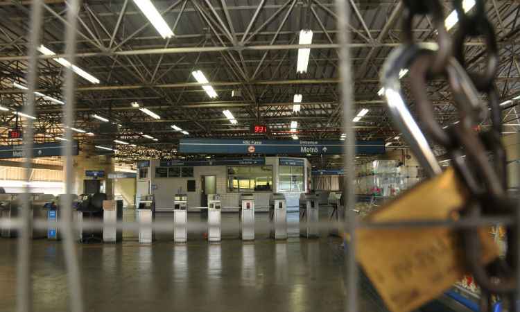 Metroviários mantêm greve e metrô não deve circular nesta quinta-feira - Jair Amaral/EM/D.A Press
