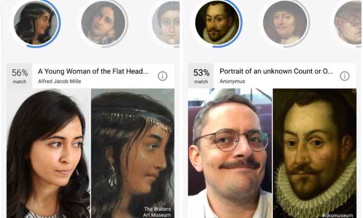 Google libera Art Selfie no Brasil com novos retratos da Pinacoteca - Divulgação/Google