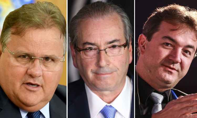 Geddel, Cunha e Joesley são indiciados na operação 'Cui Bono' - EVARISTO SA/AFP - Fabio Rodrigues Pozzebom/ Agencia Brasil - VANESSA CARVALHO/AFP