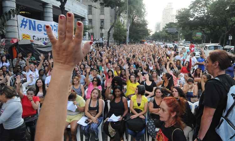 Umeis de BH terão aulas hoje após trégua na maior greve da história do ensino infantil - Túlio Santos/EM/DA Press