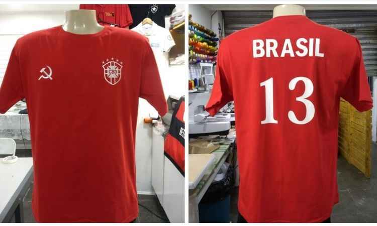 Camisa vermelha da Seleção para a Copa já tem até falsificação e versão proibida - Reprodução