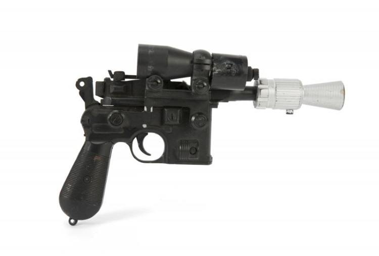 Pistola de Han Solo em 'Star Wars' é arrematada por US$ 550 mil nos EUA - Casa de leilões Julien/Twitter/Reprodução