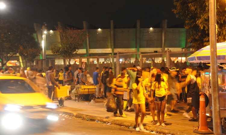 "Eles foram pisoteando", diz vítima de tumulto no Mineirão - Marcos Vieira/EM/D.A Press