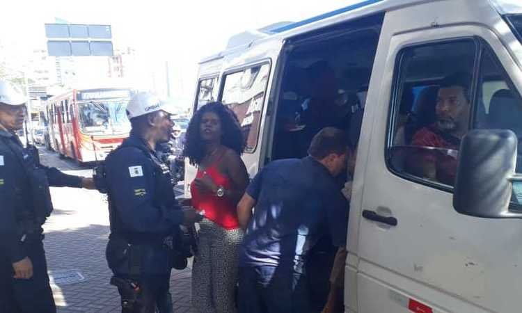 Transporte clandestino é alvo de operação no Hipercentro de BH - Guarda Municipal/Divulgação