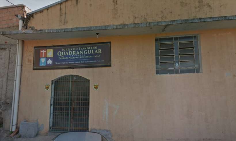 Fiel é suspeito de atear fogo em igreja evangélica no Bairro Ipiranga -  Reprodução / Google Street View