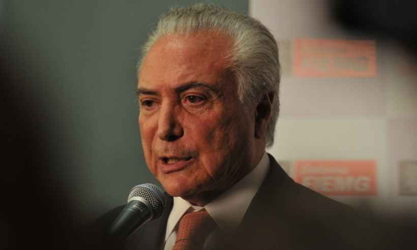 Temer fala em distribuição de senha para entrada de venezuelanos - Marcos Vieira/EM/D.A Press
