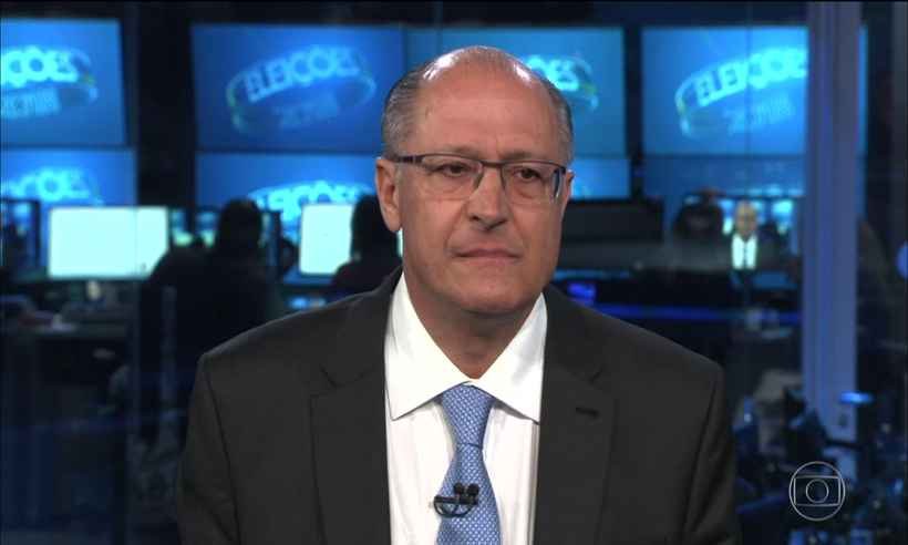 Corrupção e defesa de partidos do 'centrão' marcam entrevista de Alckmin ao JN  - Reproducao da Internet/TV Globo 
