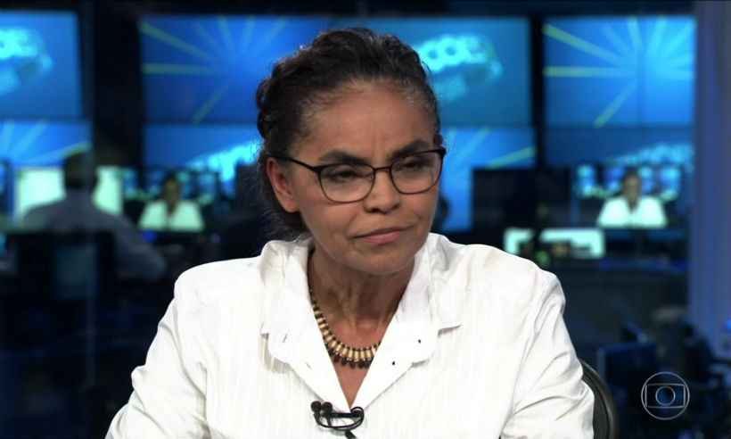 Marina Silva muda panorama de entrevistas e diz a Bonner: 'Eu expliquei, mas parece que você continua com dúvidas' -  Reprodução da Internet/TV Globo 