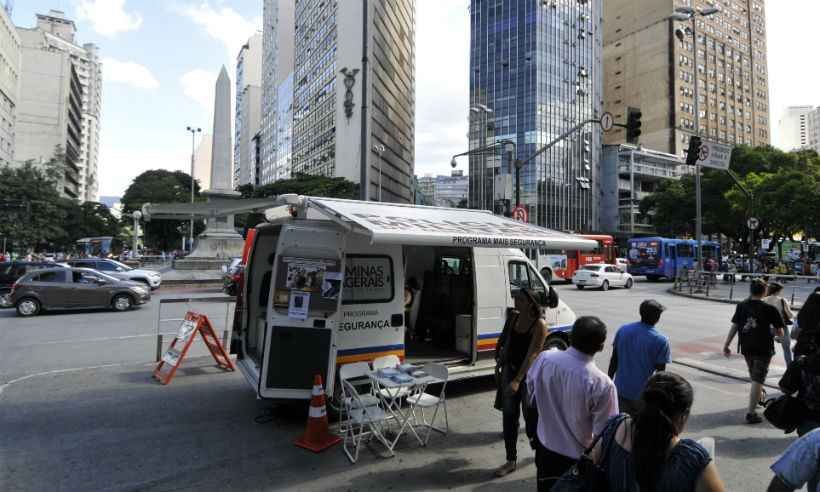 Cidades da Grande BH e do interior de Minas começam a receber bases móveis da PM - Juarez Rodrigues/EM/D.A Press.