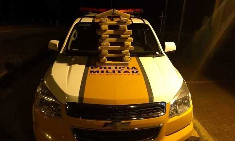 Três pessoas são presas enquanto transportavam maconha de BH para Ponte Nova - Divulgação/Policia Militar Estadual