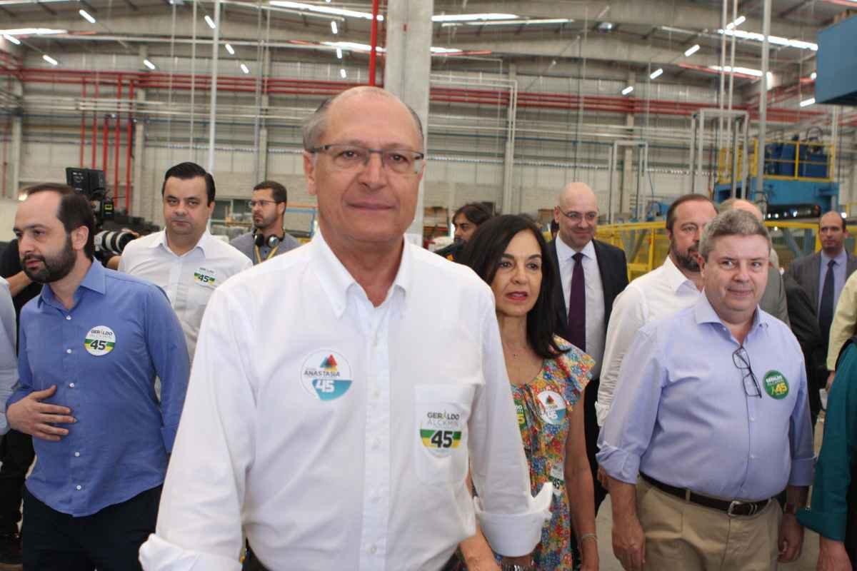 Estagnado nas pesquisas, Geraldo Alckmin parte para o ataque - Edésio Ferreira/EM/DA PRESS