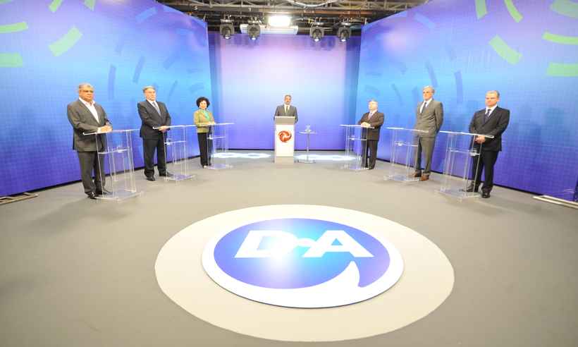 Candidatos afirmam que debate da TV Alterosa foi positivo e bom pro eleitor  - Ramon Lisboa/EM/D.A Press