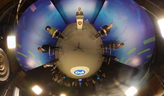Bastidores do debate na Alterosa em 360 graus: o que você não viu - Fred Bottrel/EM