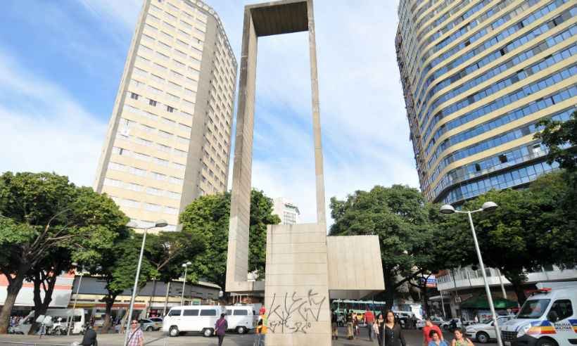 Discussão sobre política termina com homem esfaqueado no Centro de BH - Rodrigo Clemente/EM/D.A Press.