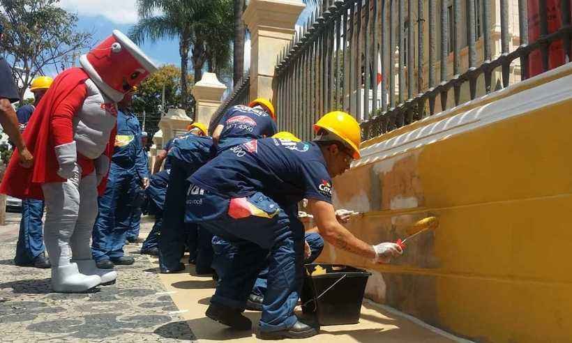 Prédios do Circuito Liberdade começam a receber novas pinturas - Paulo Filgueiras/EM/D.A Press