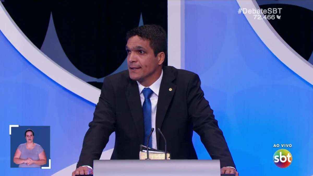 Cabo Daciolo desceu do monte inspirado e venceu o debate - Reprodução/ SBT