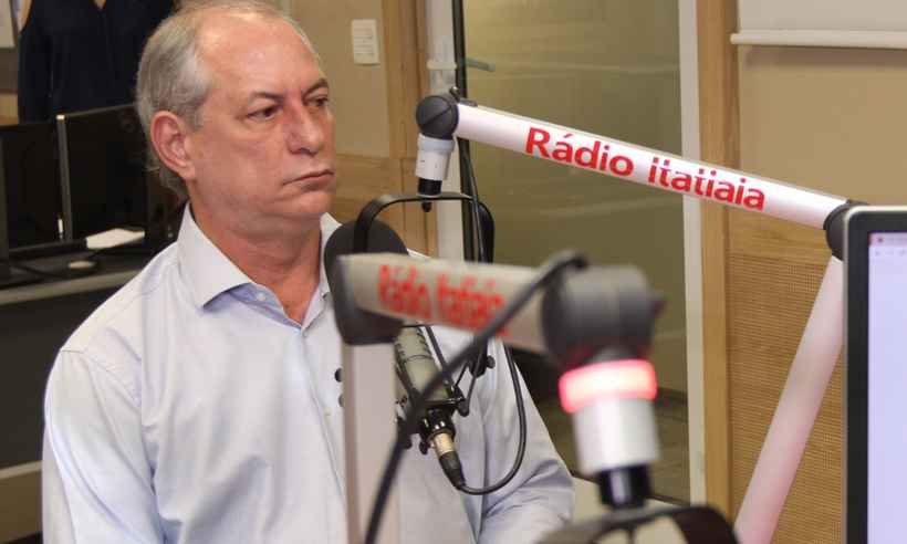 Ciro aposta em MG para virar e diz ser opção entre 'coisa ruim' e 'coisa pior' - Jair Amaral / EM / D.A.Press