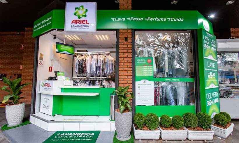 Marca de sabão lança franquia de lavanderias no Brasil - Divulgação/Ariel