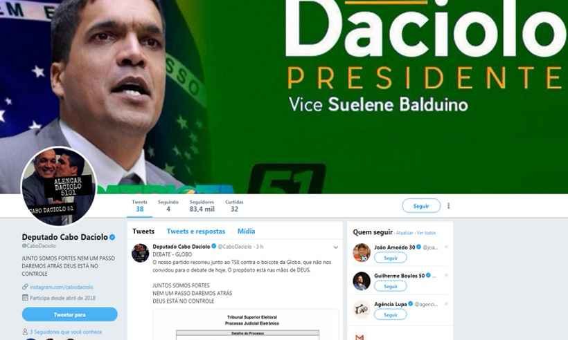 TSE nega pedido de Cabo Daciolo para participar de debate da Globo - Reprodução/Internet