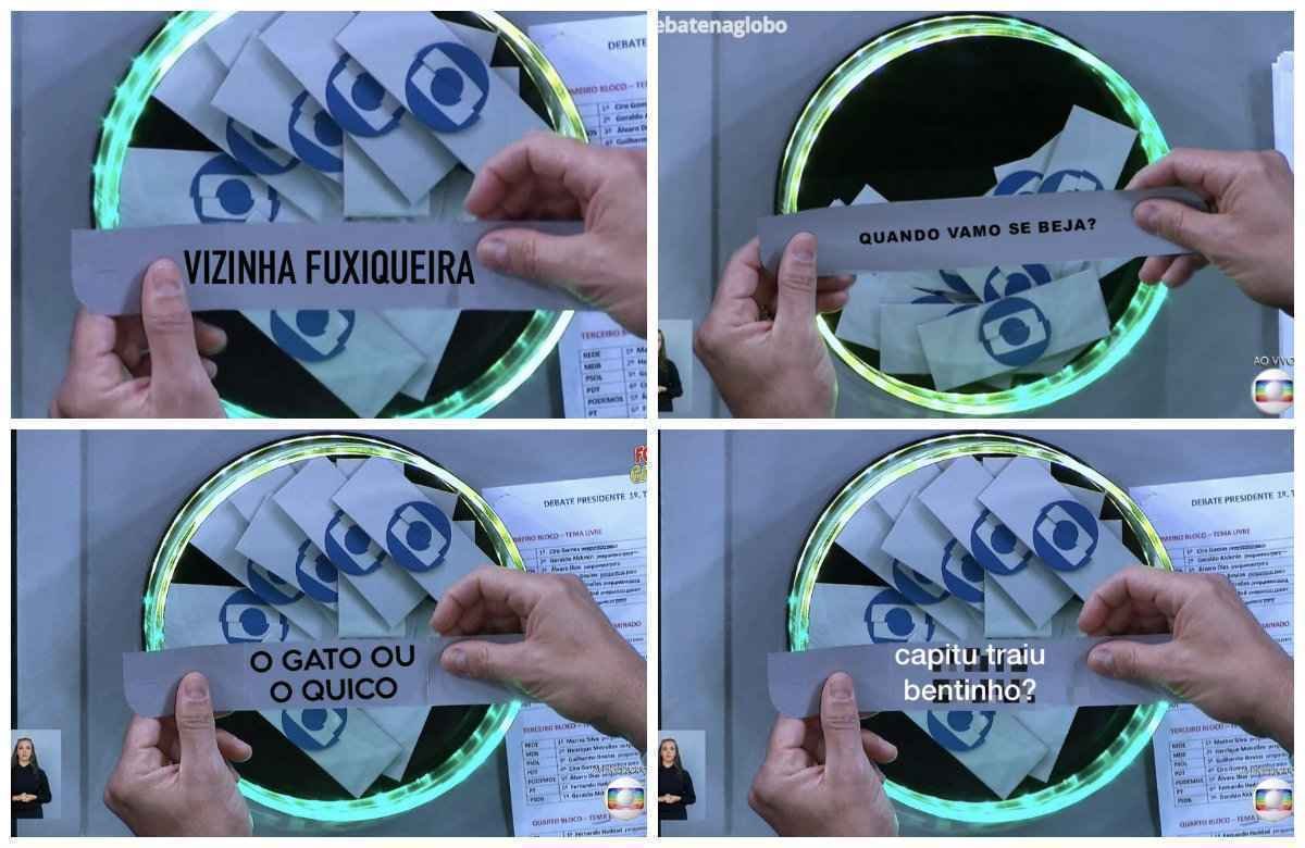 'Biscoito ou bolacha' e 'Cadê Daciolo?': os 20 temas que a internet quis ver no debate da Globo