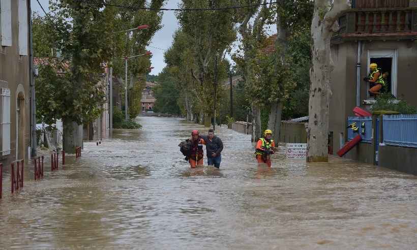 Inundações deixam 13 mortos no sul da França - Pascal PAVANI / AFP