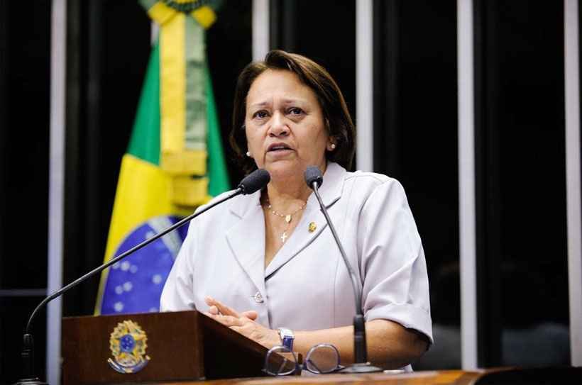 Fátima Bezerra, do Rio Grande do Norte, é a única mulher eleita governadora - Moreira Mariz/Agência Senado