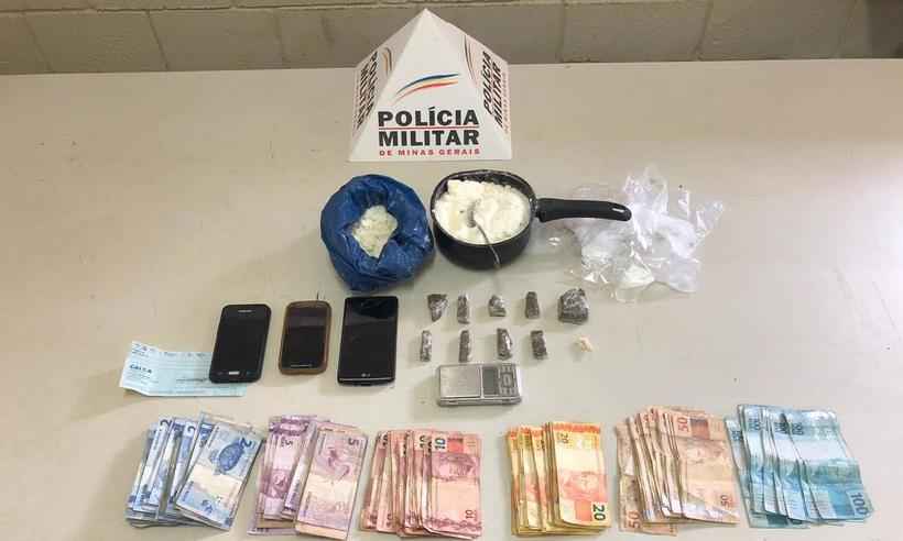 Homem é preso em Uberaba com 1,5kg de cocaína em panela - Polícia Militar/Divulgação