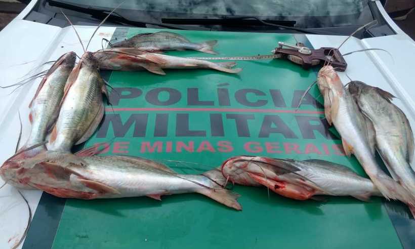 Polícia prende homem por pesca irregular em Minas - Reprodução/PM