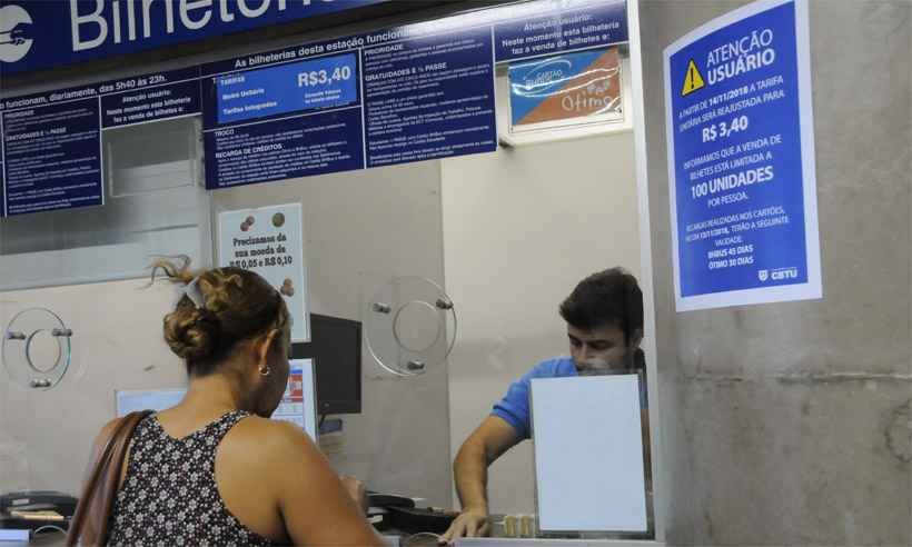 Justiça Federal determina que tarifa do metrô de BH volte para R$ 1,80 - Paulo Filgueiras/EM/D.A Press